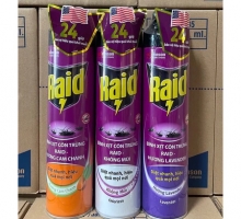 Bình xịt côn trùng Raid (520ml - 600 ml)